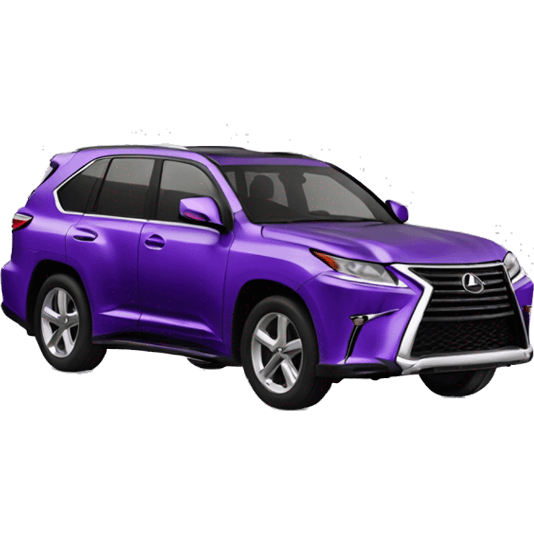 Purple Lexus with guy in it emoji