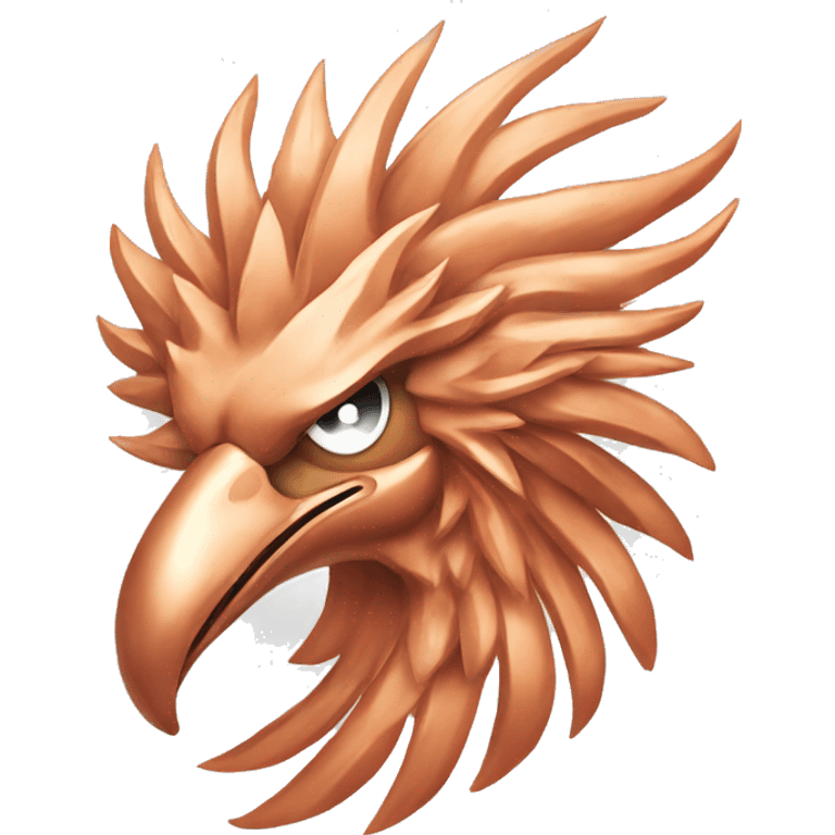 Rose Gold Phoenix Head emoji