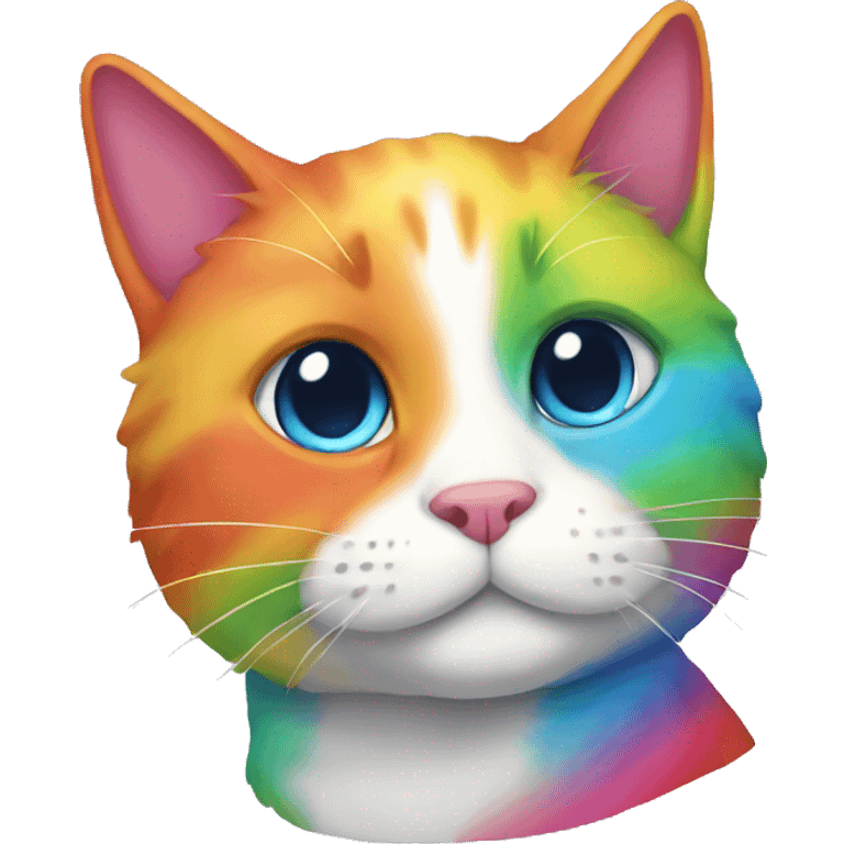 Rainbow cat  emoji