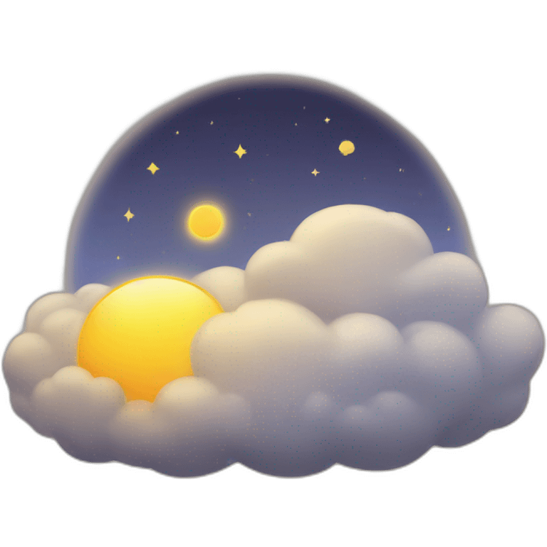 Sleeping sun  emoji