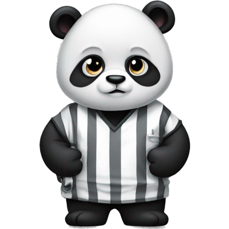 panda in handcuffed wearing prison clothes emoji