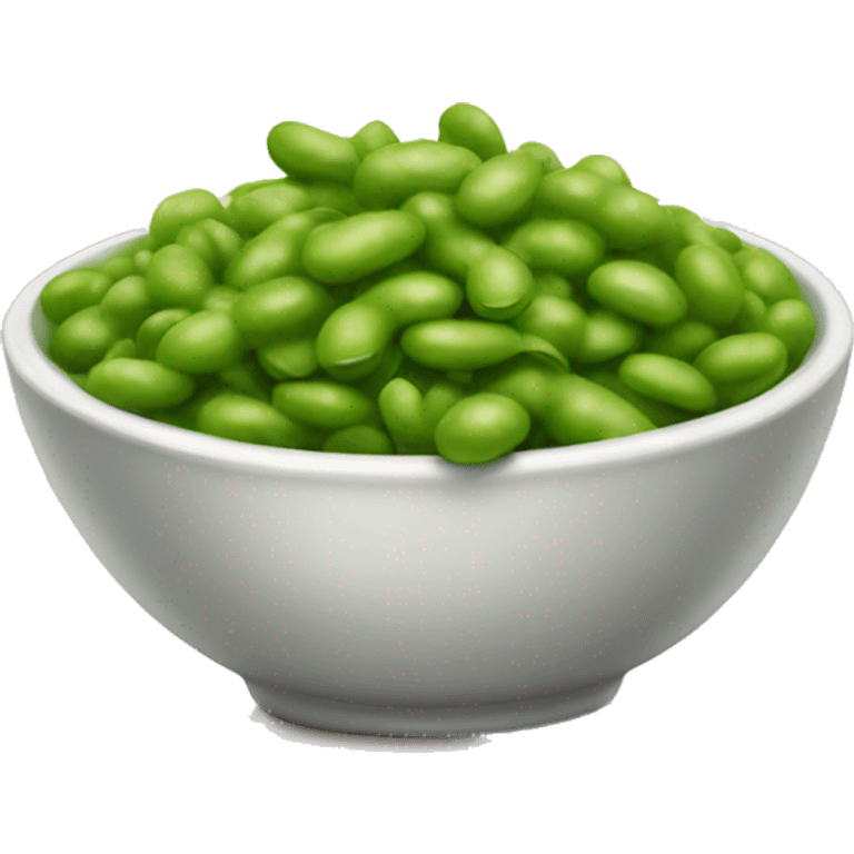 a bowl of edamame emoji