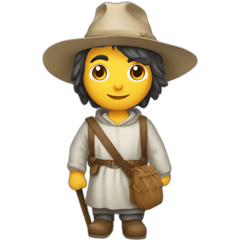 Peregrino camino santiago emoji