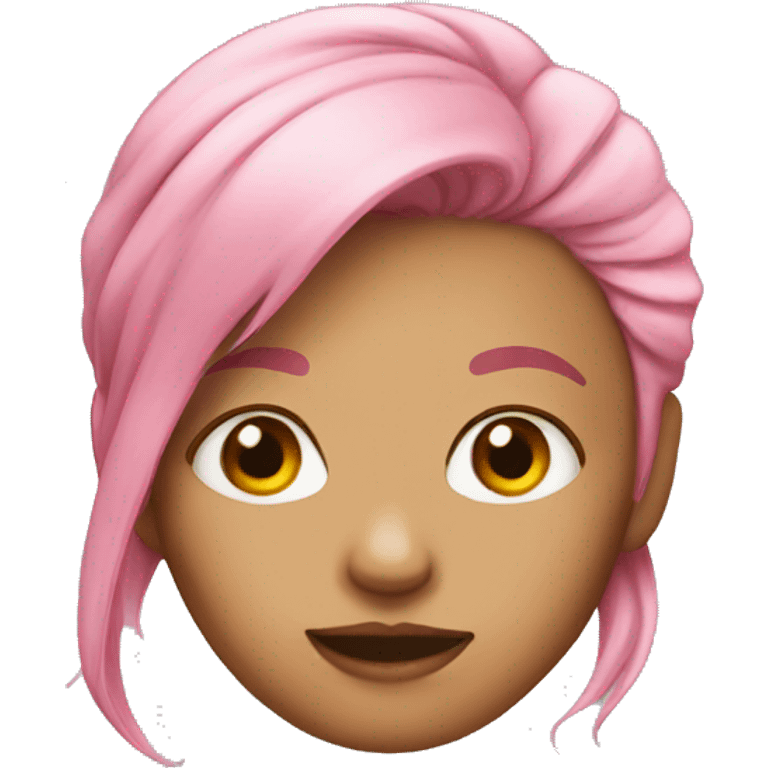 pink hair girl emoji