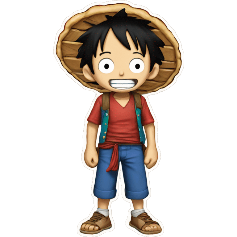 Luffy from one pie e est pizza  emoji