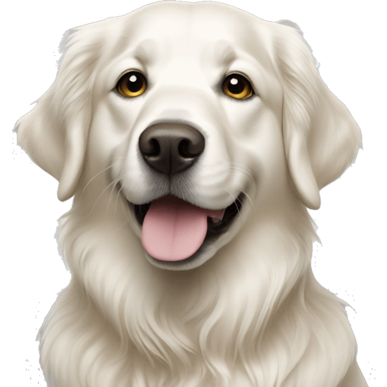 White golden retriever  emoji