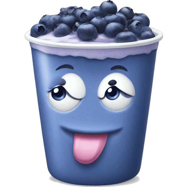 blueberry yogurt emoji