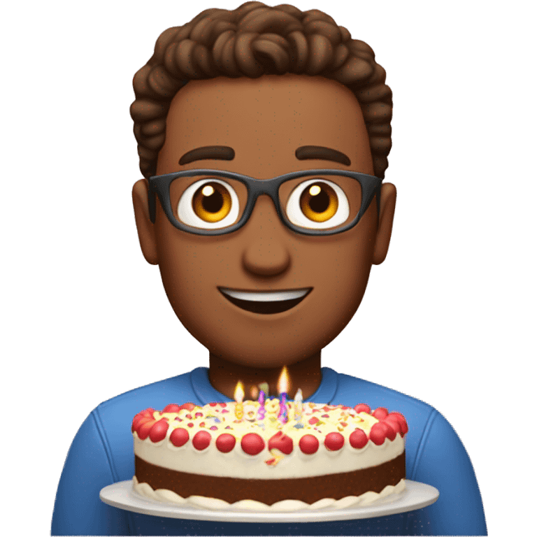 Cake happy birthday Hugo  emoji