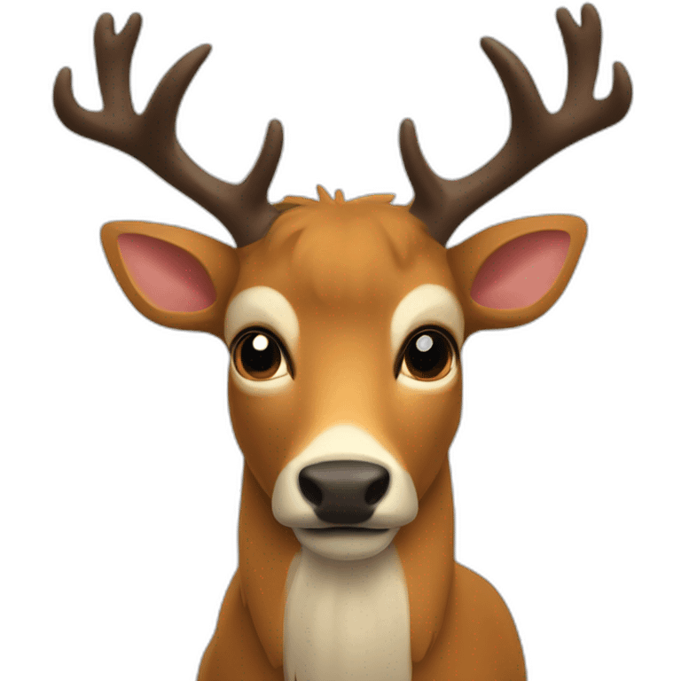 Cerf et sanglier emoji