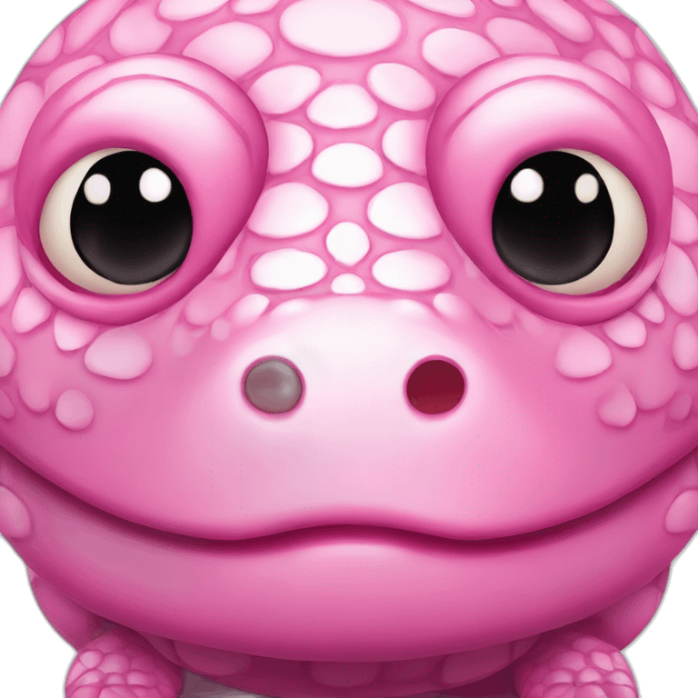 fat pink tegu lizard emoji