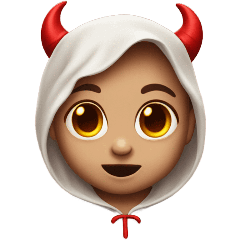 Cute devil baby emoji