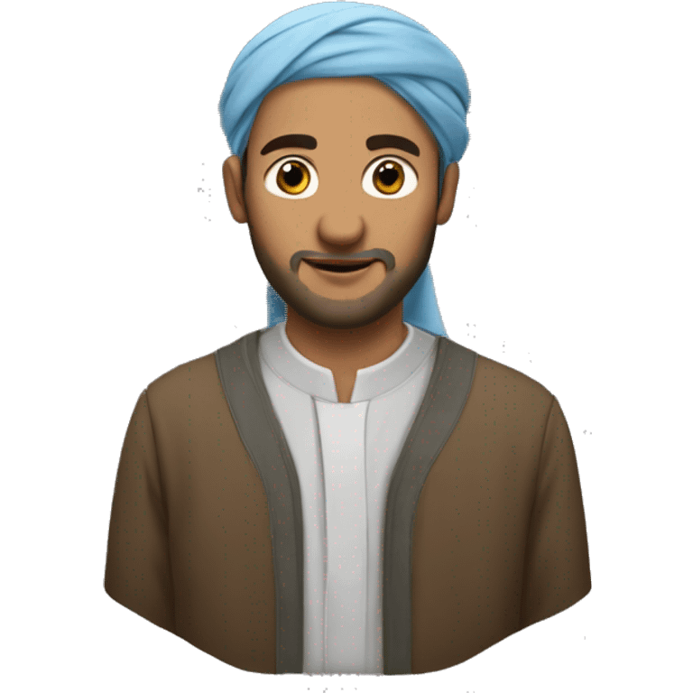 un homme musulman qui prie  emoji