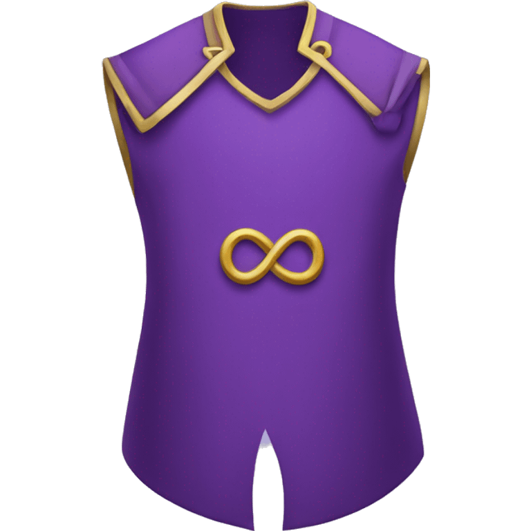 purple tabard with infinity symbol emoji