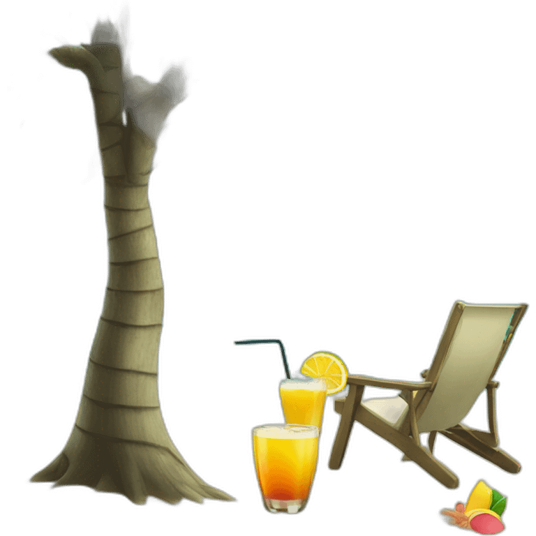 Drink beach sea palmer tree emoji