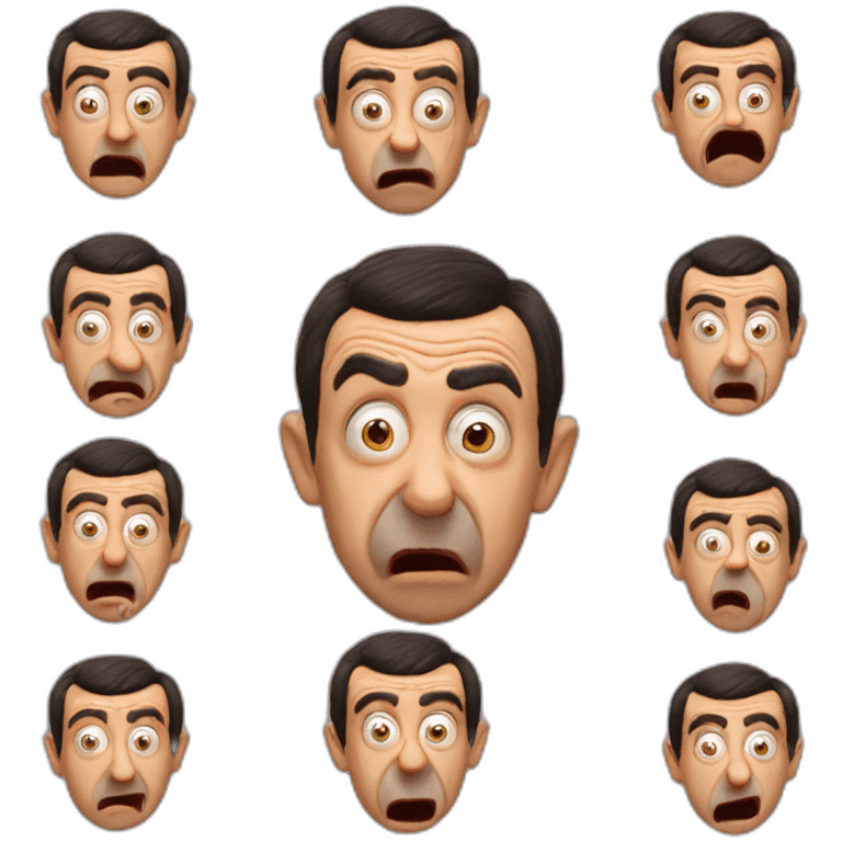 mr.bean cring emoji