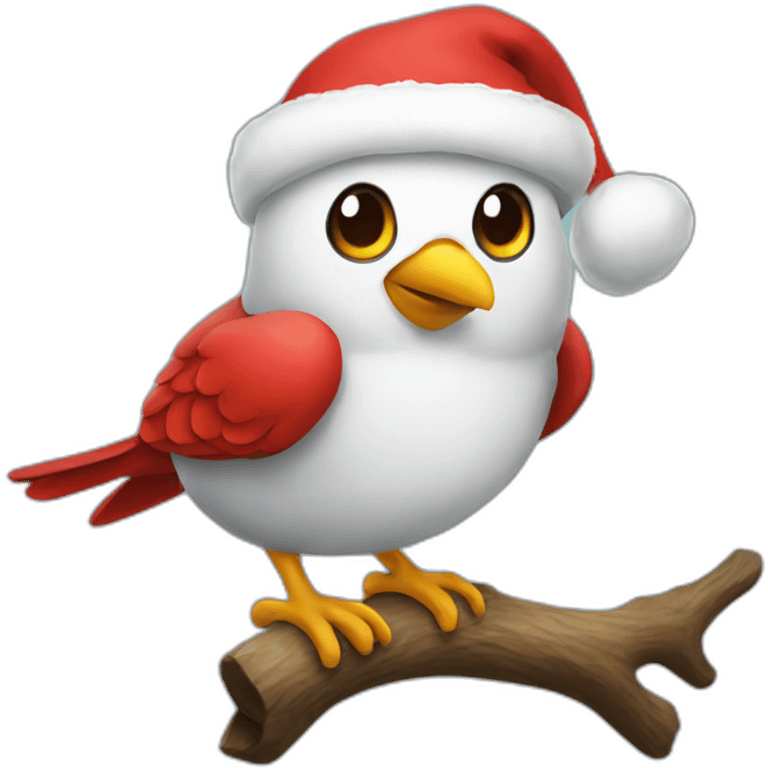 Bird Santa emoji