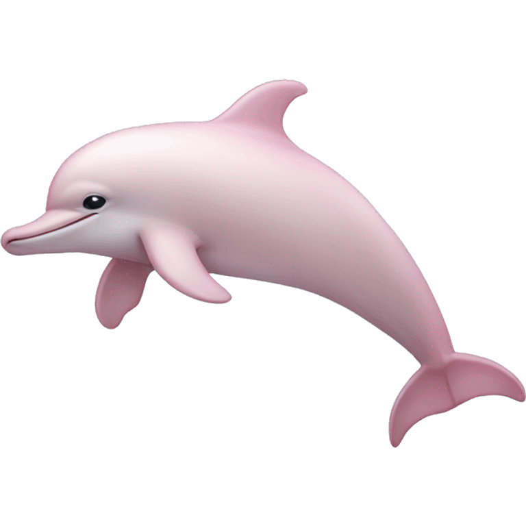 Pale pink dolphin emoji