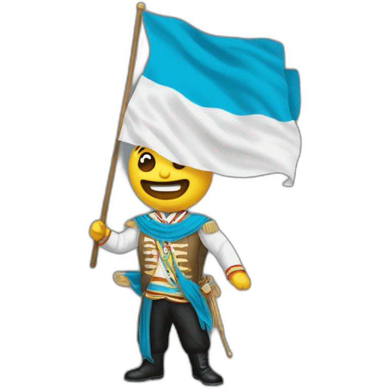 Jefe maestro con la bandera de guatemala emoji