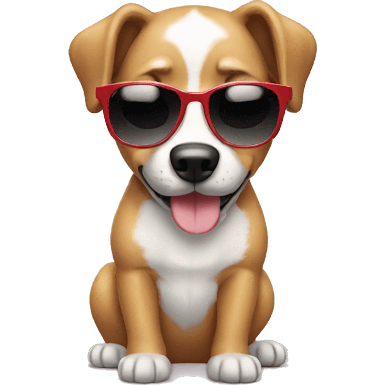 Nimmy dog with sunglasses emoji