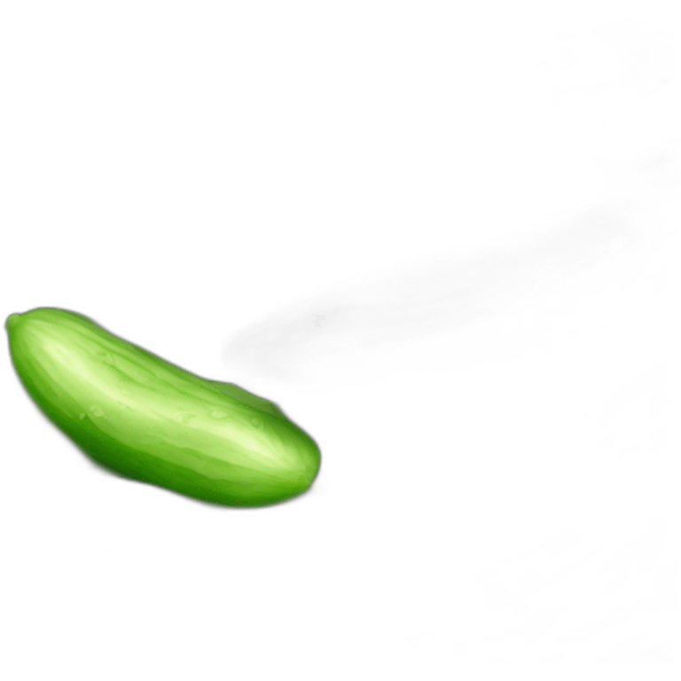 Mounth eat cuncumber emoji