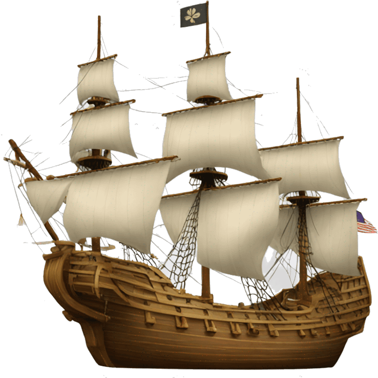 mayflower ship, clear background emoji