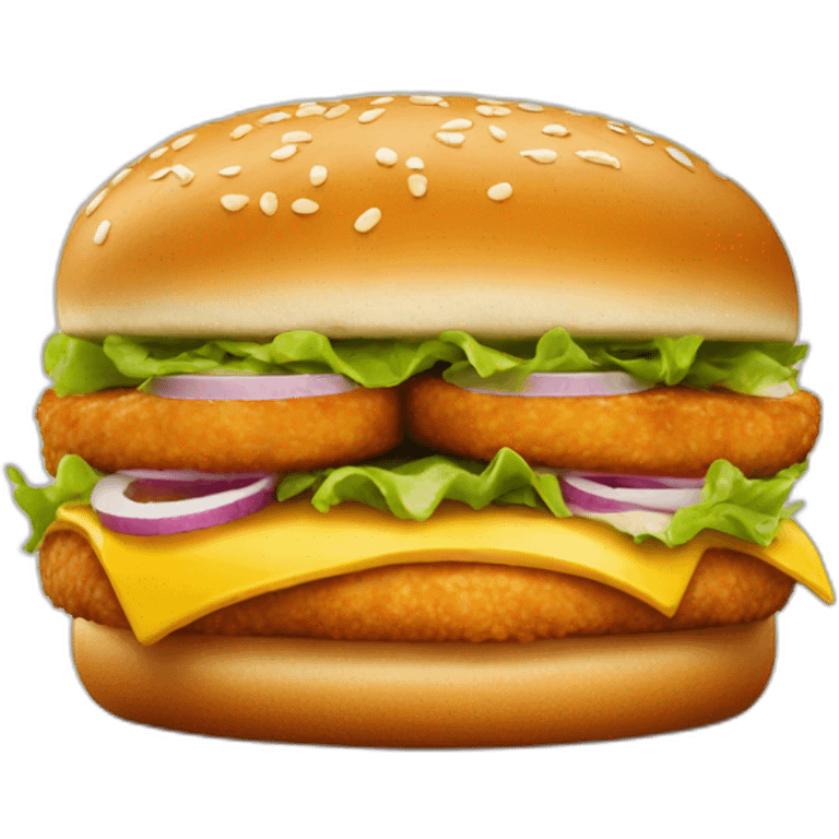 Chiken burger from kfc emoji