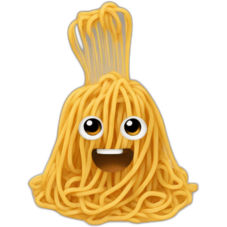 spaghetti that spells the word Siilo emoji