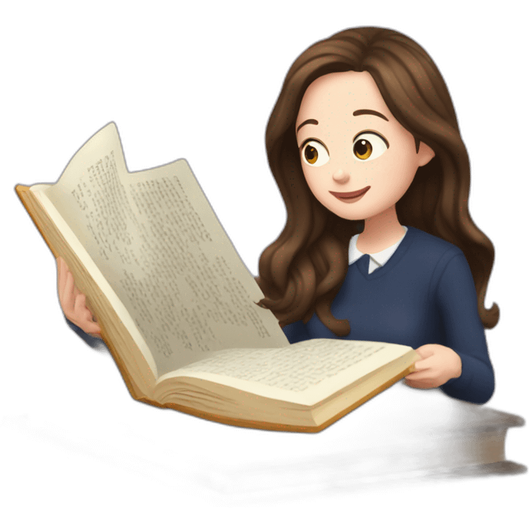 Rory gilmore reading a book emoji