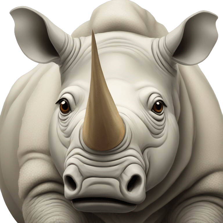 woolly white rhinocerous emoji