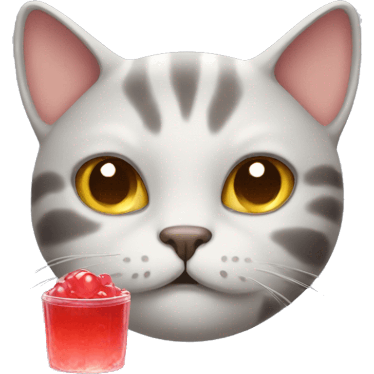 cat with jelly emoji