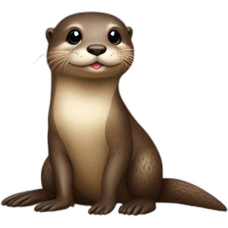 Loutre sur canard emoji