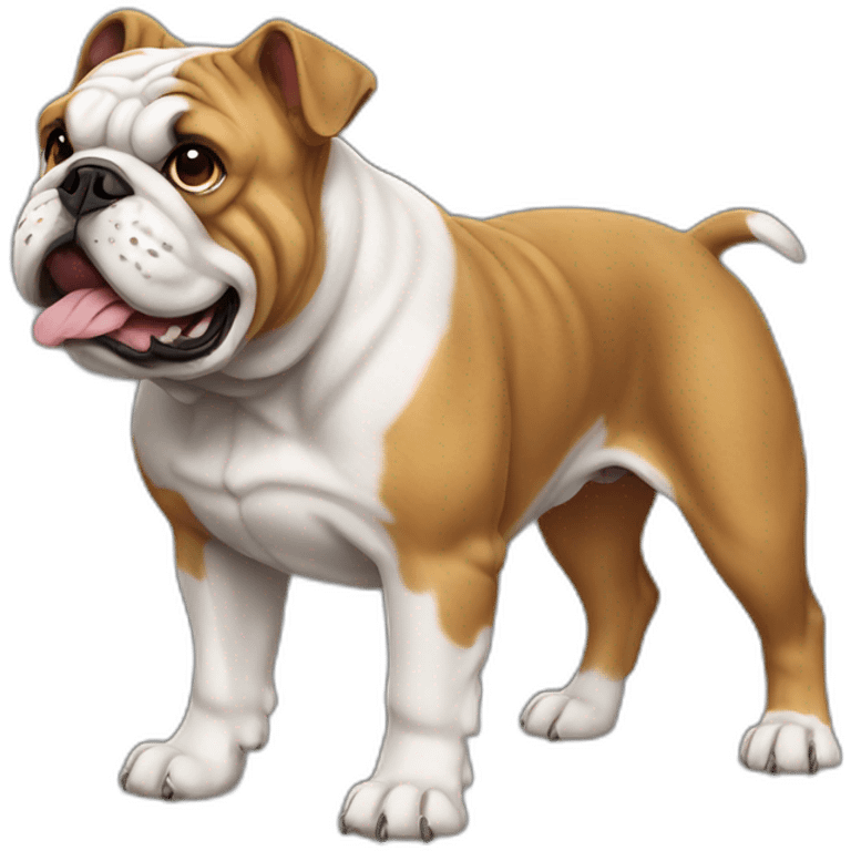 Dog Bulldog full-height emoji