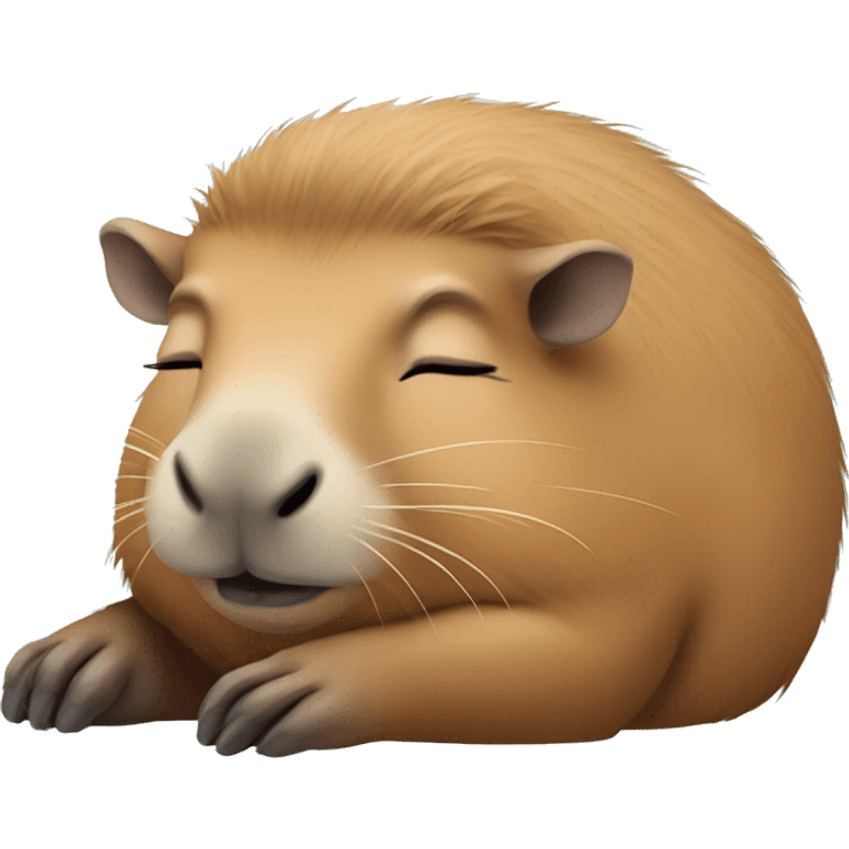 sleeping capybara emoji