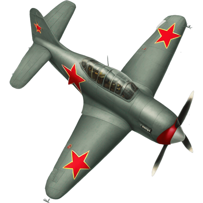 Soviet Yak-3 fighter plane emoji