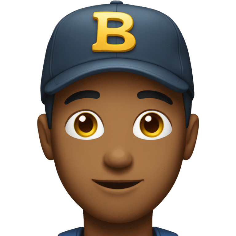 a young man with cap emoji