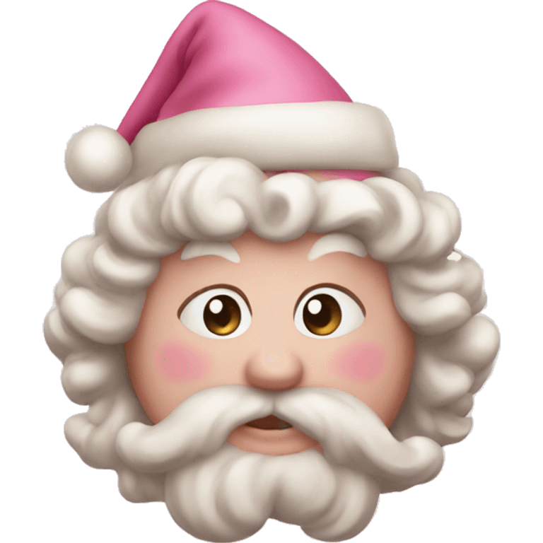 Vintage pink Christmas emoji  emoji