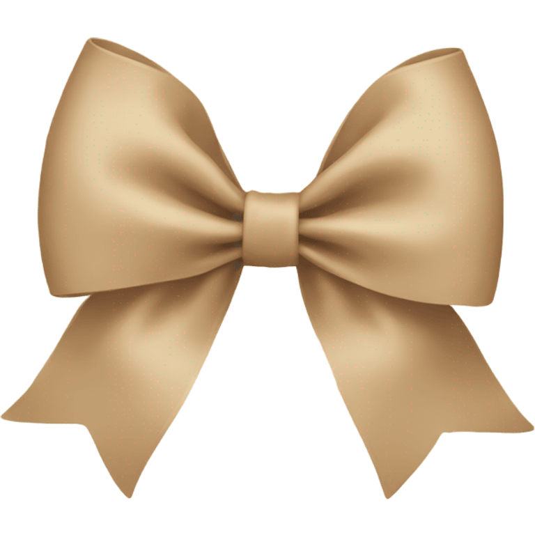 Beige bow emoji