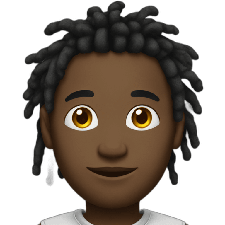 young black man with dreads  emoji