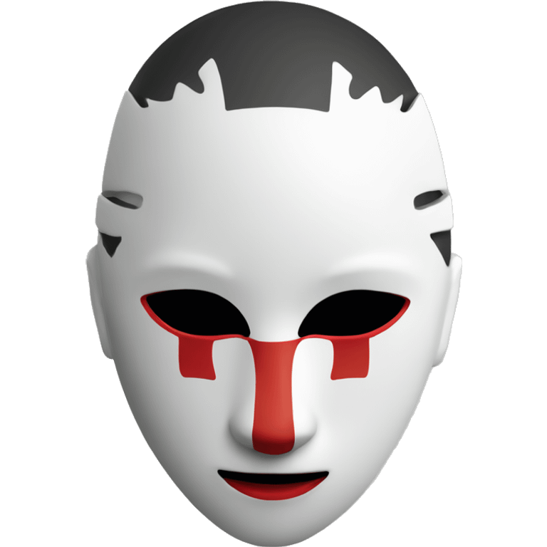 Anbu mask with red lines emoji