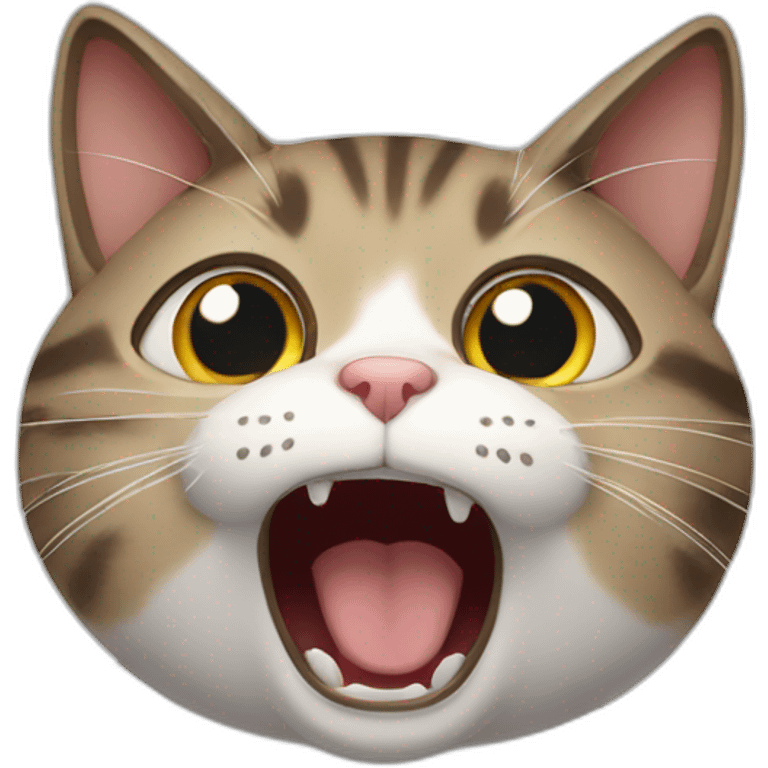 A shocked cat emoji