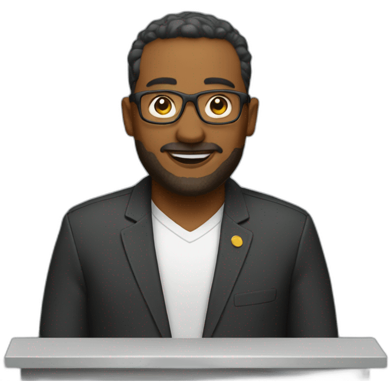 Podium speaker emoji