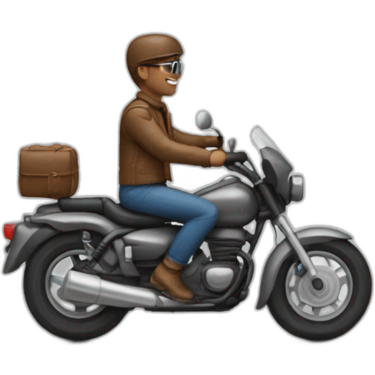 Man drive motorcycle  emoji