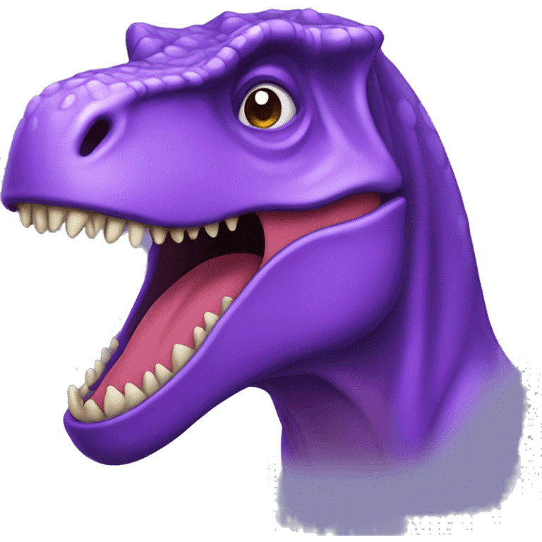 Purple tyrannosaurus rex  emoji