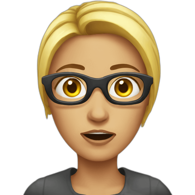 fear-woman-technology emoji