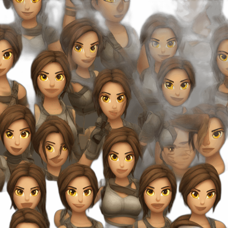 Lara Croft emoji