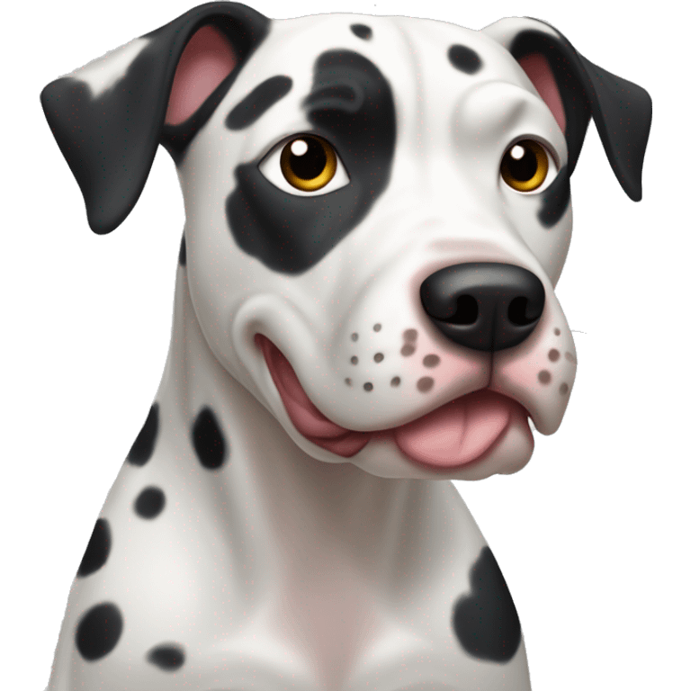 Dalmation pitbull mix  emoji