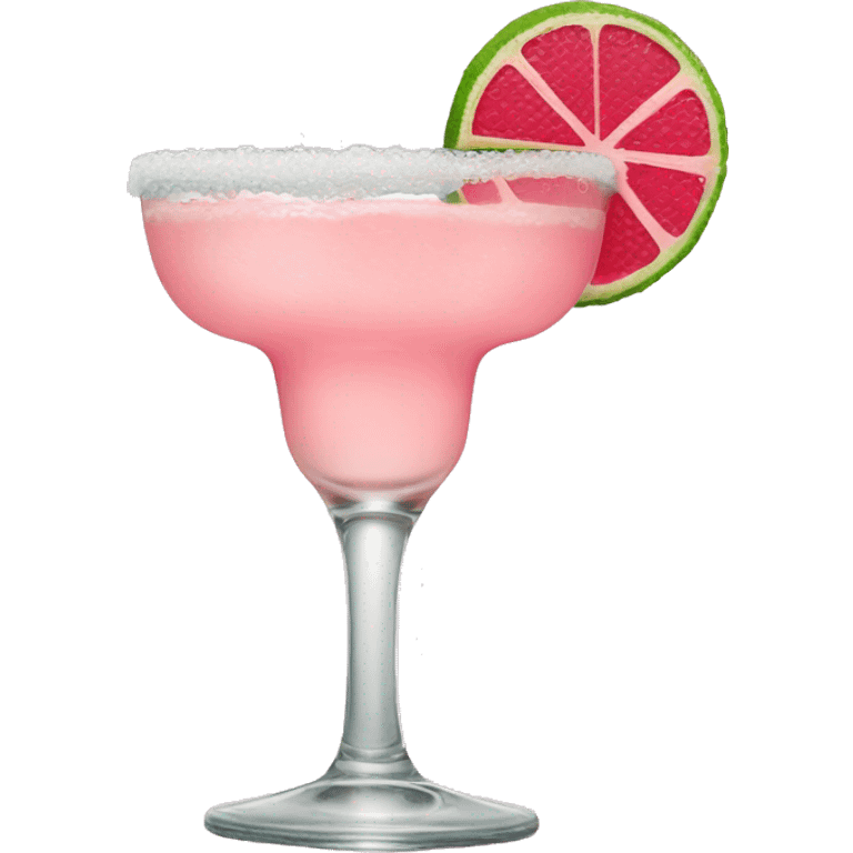 baby pink margarita in glass emoji