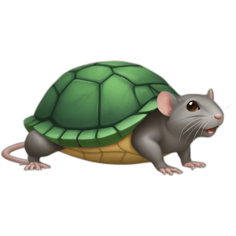 Rat-sur-tortue emoji