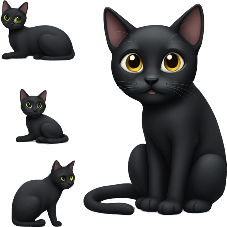  Black cat  emoji