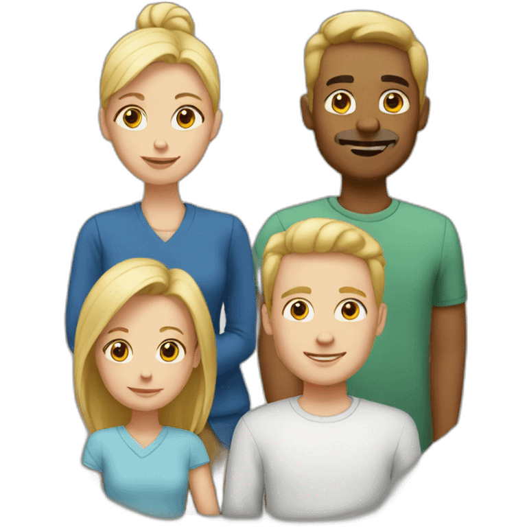 White family emoji